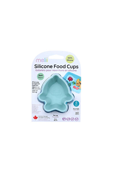Melii 6-Piece Shark Shaped Silicone Food Molds
