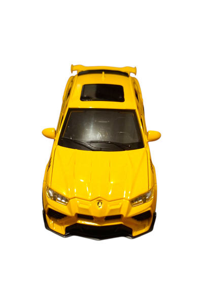 Vision XXI Lamborghini Urus Car, Metal Model, 1:32, Diecast, Spring Mechanism, 16cm, Yellow