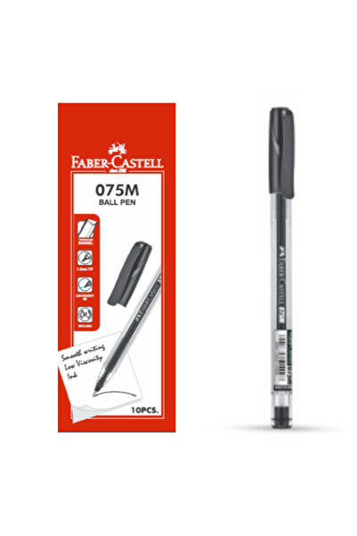 Faber Castell Ballpoint pens - 075 - 1.0 mm - Black - 10 refills