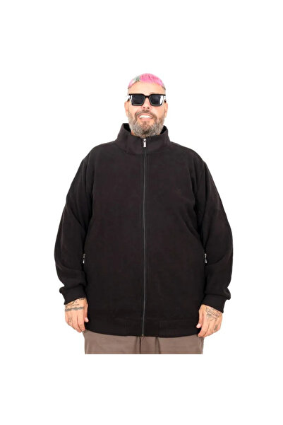 cusseli Men's Plus Size Cardigan Zippered U24442
