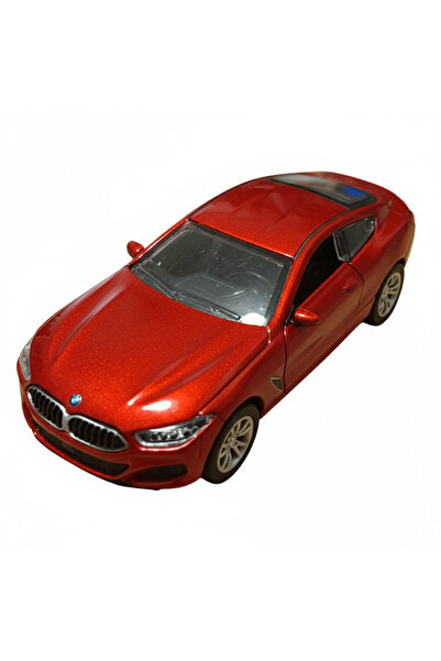 Vision XXI BMW 8 Series Coupe, Diecast Metal Model Car, 1:32, Spring Mechanism, 12 cm, Red