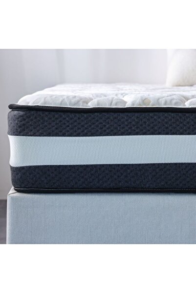 Danube Home Luxuria Bonnell Spring Foam Mattress - Queen Size 160x200x26cm, Medium Soft, 7-Year Warranty, White