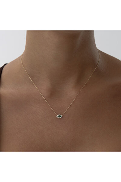 Cherry by Özkonak Taşlı Yeşil Göz Kolye