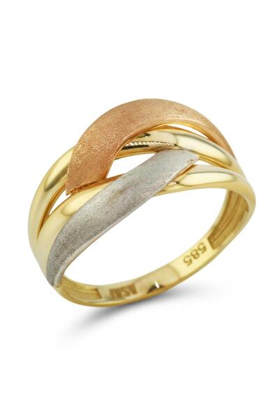 Altınkaynak 14 Ayar Altın Tasarım Yüzük - K205769