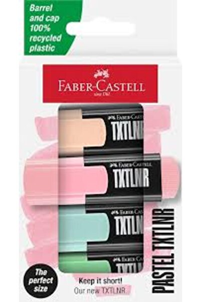 Faber Castell Textliner 46 Pastel Highlighter Wallet - 4 Count