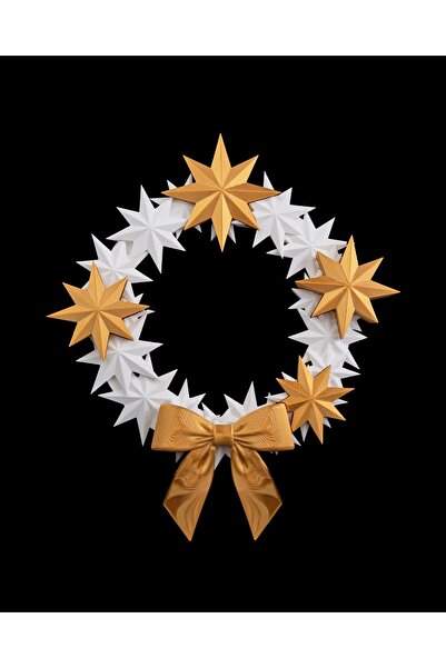 OddieArtStore زخرفة الباب على شكل ندفة الثلج