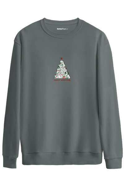 BetterThanCo Woofmas cu imprimeu guler rotund supradimensionat Swea tricou