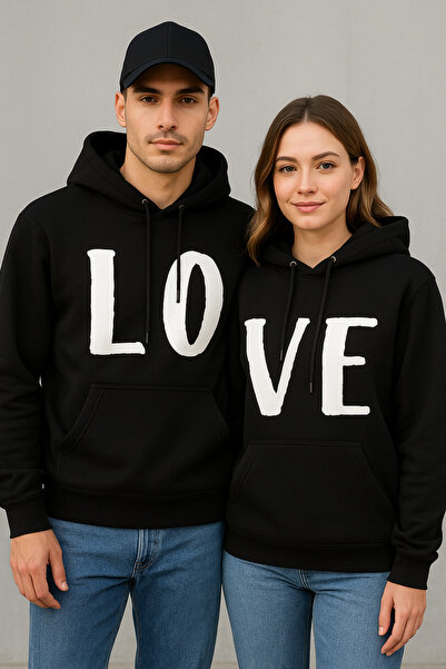 Trendy Sun Hooded Men's Sweatshirt. The Large “Lo” Print on the Front Complet...