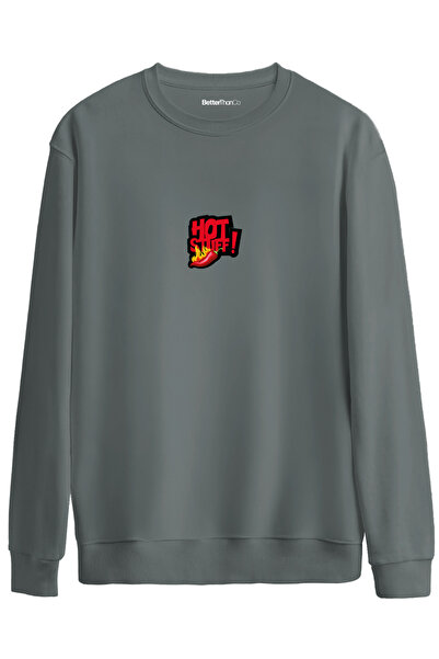BetterThanCo Hot Stuff Printed Crew Neck Oversized Sweatshirt
