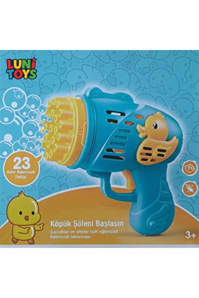 Foam Throwing Gun Toy Multi-Hole Battery 23-Hole Bubble Gun