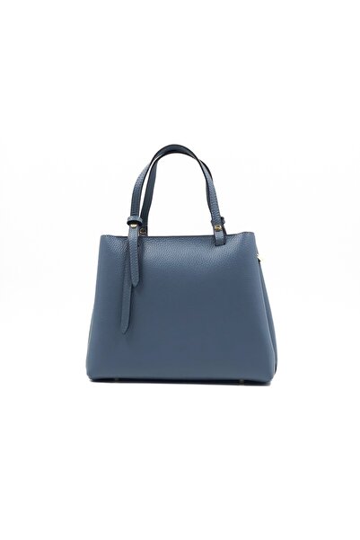 Posete Fagaras Martine Leather Purse - Light Blue, Casual Bag Made of Genuine Leather, Handbag, Bags