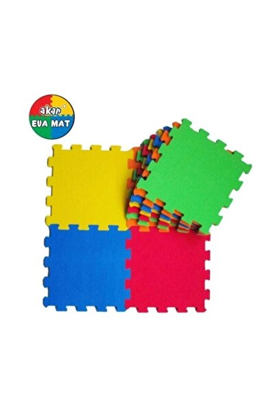 BebeMango 9 Parça Büyük Boy Sünger Yapılı Oyun Karosu Yer Matı Puzzle Yapboz-...