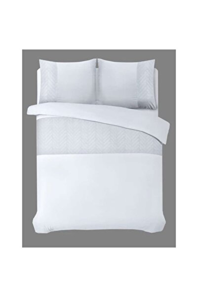 OEM Monte Negro White Bed Linen Set, 200x220 cm, 3 pcs, microfiber, 2 pillowcases 60x70 cm, snap closure