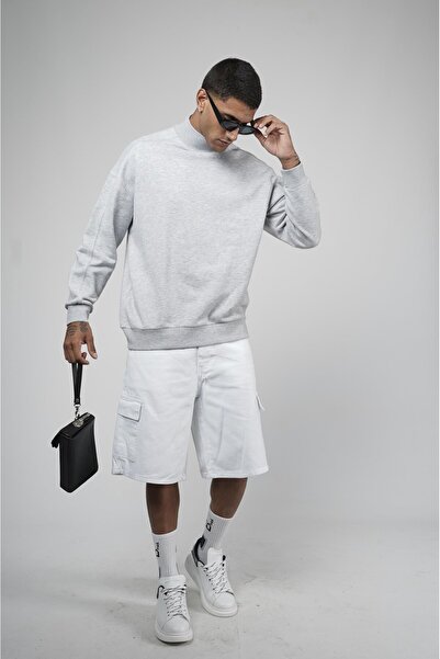 king brich Turtleneck Oversize Fit Men's Sweatshirt