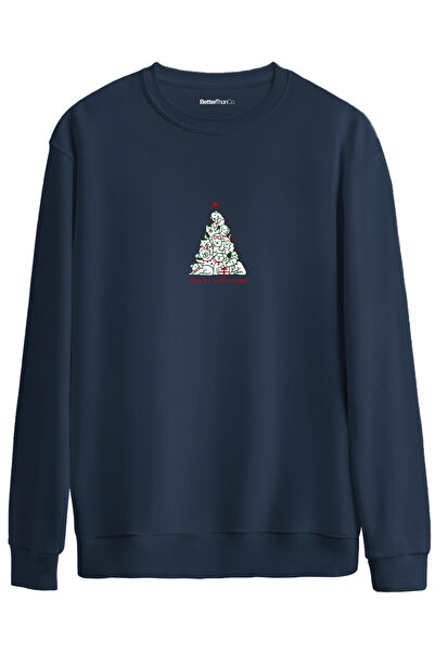 BetterThanCo Woofmas Printed Crew Neck Oversized Sweatshirt