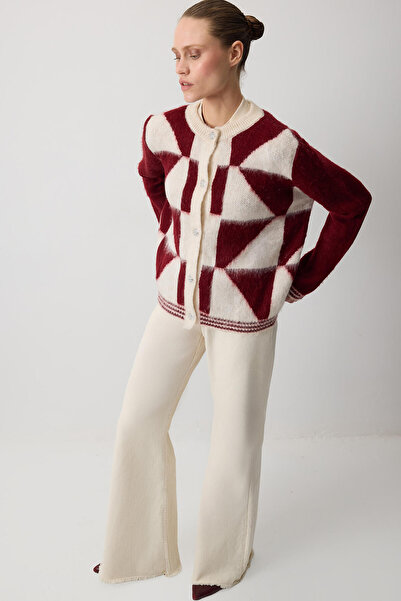 Touché Privé Block Color Knitwear Cardigan