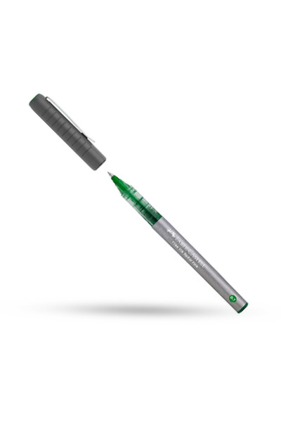 Faber Castell قلم حبر جاف مجاني 0.7 مم أخضر - مجموعة من 12 قلم