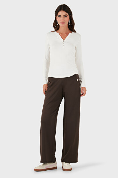 Via Dante Παντελόνι Straight Fit με λεπτομέρεια από πέτρα ΠΑΝΤΕΛΟΝΙ 268755080