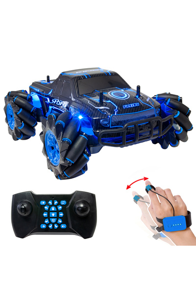 SERSIMO Vehicul off-road 4x4 cu telecomandă, cu role laterale, funcție de drift cu control prin gesturi 27x22x13