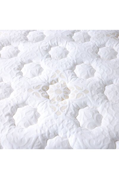 Danube Home Luxuria Bonnell Spring Foam Mattress - Queen Size 160x200x26cm, Medium Soft, 7-Year Warranty, White