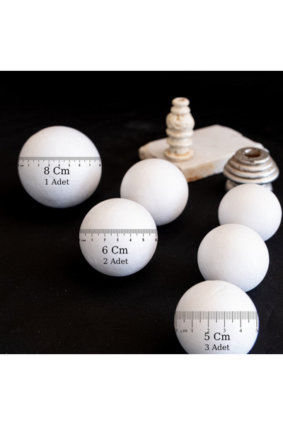 Carre Tasarım Strafor Top Küre Köpük Strafor Toplar Strafor Yuvarlak Sert Köp...