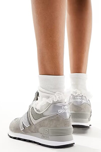 New Balance Ml574 Evg Leather Mens Sneaker Genuine Leather Men's Casual Sports Shoes Gray