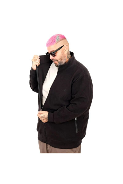 cusseli Men's Plus Size Cardigan Zippered U24442