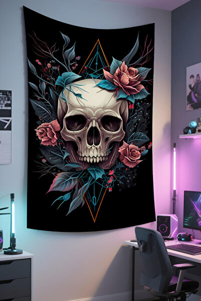 RUGRUMBA Tapiserie de perete de Halloween – Tematică pentru jucători, țesătur...