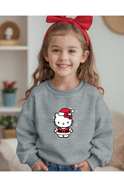 haha New Year's Themed Printed Long Sleeve T-Shirt for Children