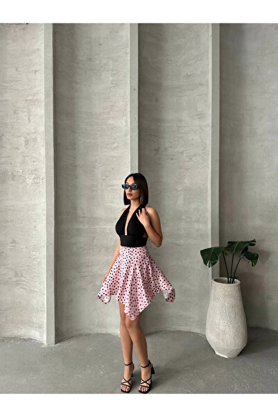 ZENGEZUR MALL Mtxdpn Polka Dot Skirt S25900 Pink (164254) (Size: S)