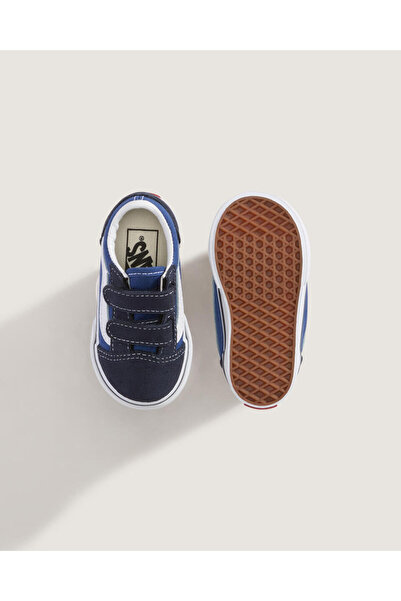 Vans Td Old Skool V Unisex Kids Dark Blue Sneakers - Vn000D3Y