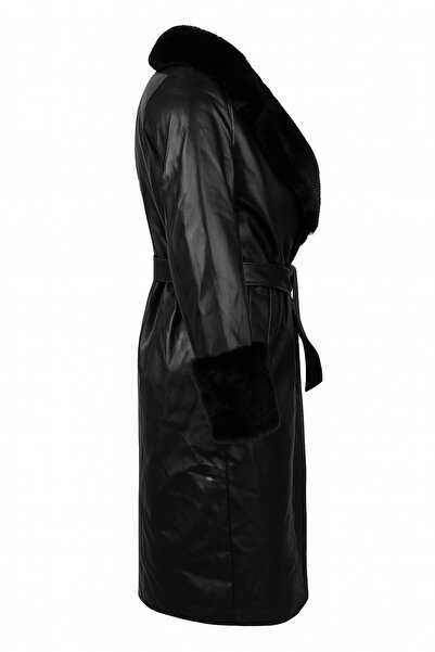 trender 26kg07000024 Black Women's Coat 3427