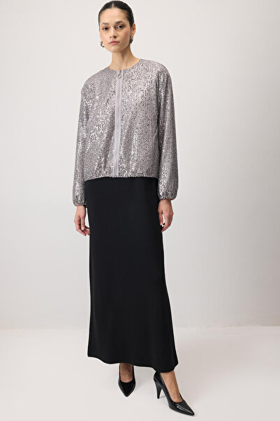 Touché Privé Zippered Sequin Jacket