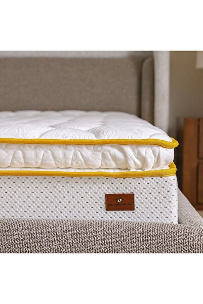 Danube Home Latex Pillow Top Pocket Spring Single Mattress 120x200 cm - Medium Firm, 15-Year Warranty