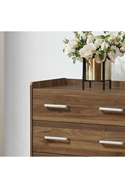 Danube Home Supreme 3-Drawer Young Dresser in Light Walnut - Engineered Wood, 80x40.5x76cm, 2-Year Warranty