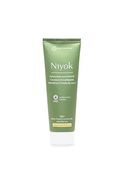 Niyok vegan coconut oil toothpaste with mint and lemon, 75 ml