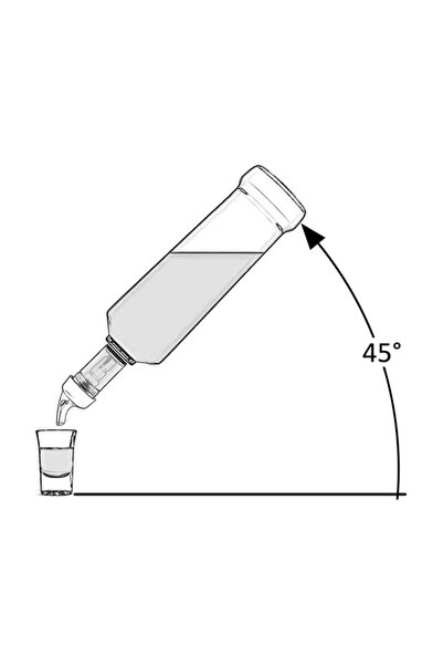 zola Bottle stopper with dispenser 30 ml, precise dispensing, hole diameter 1.8 cm, plastic and steel