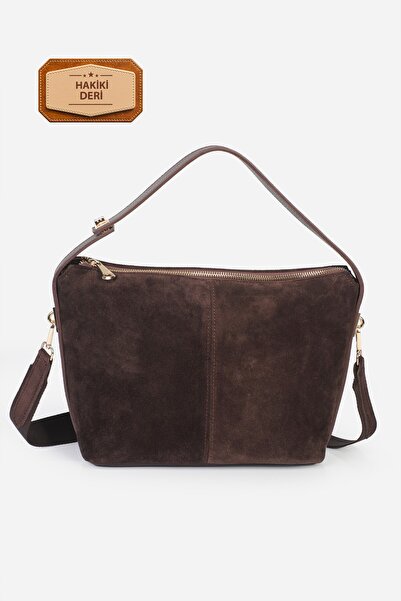 Alessia Bag Cadive Genuine Leather Suede Women's Shoulder Bag with Adjustable...