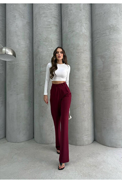 ZENGEZUR MALL Drnds Hooked Trousers Burgundy (162054) (Size: m)