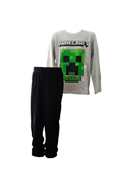 MINECRAFT Hostile Behaviour grey and black pyjamas
