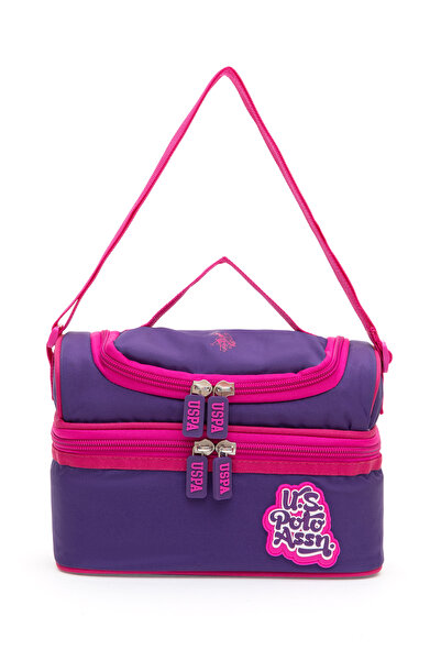 U.S. Polo Assn. Girl's Purple Double Compartment Lunch Box 50315109-Vr038