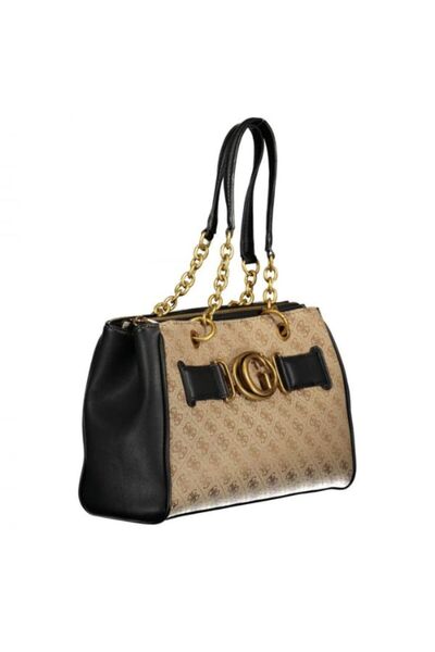 Guess Beige monogram crossbody bag