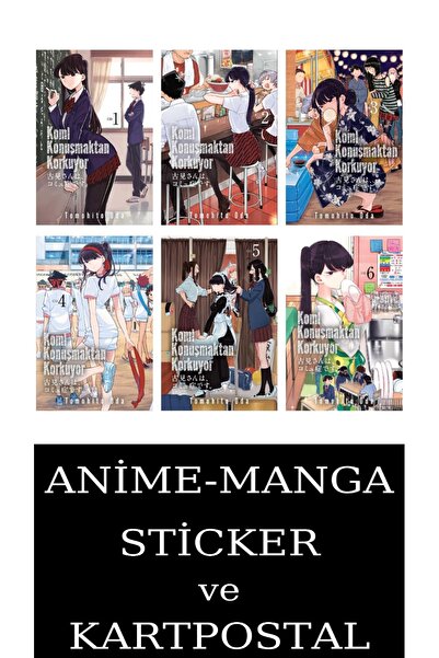 Marmara Çizgi Komi Konuşmaktan Korkuyor 1-2-3-4-5-6 Manga Seti (6 KİTAP) / An...