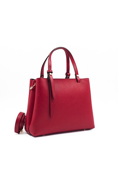 Posete Fagaras Martine Leather Purse - Red, Casual Bag Made of Genuine Leather, Handbag, Bags