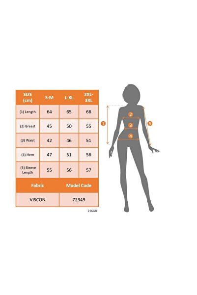 Meleners Women's Long Sleeve Geometric Collar Detailed Double Color Viscose Blouse