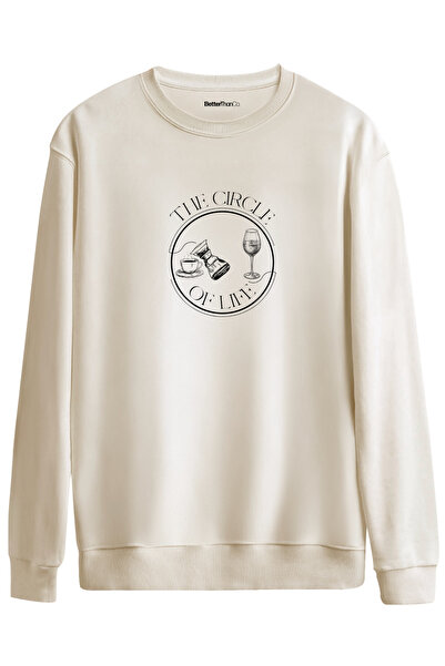 BetterThanCo سويت شيرت Circle Of Life مطبوع برقبة دائرية قصة فضفاضة
