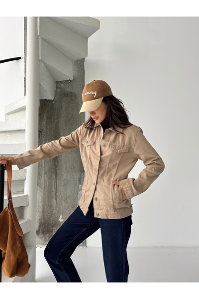 KENE JEANS Women's Boyfriend Mink Linen Jacket