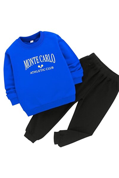 BENROMA MONTE CARLO BASKILI 3 İPLİK ÇOCUK EŞOFMAN TAKIMI