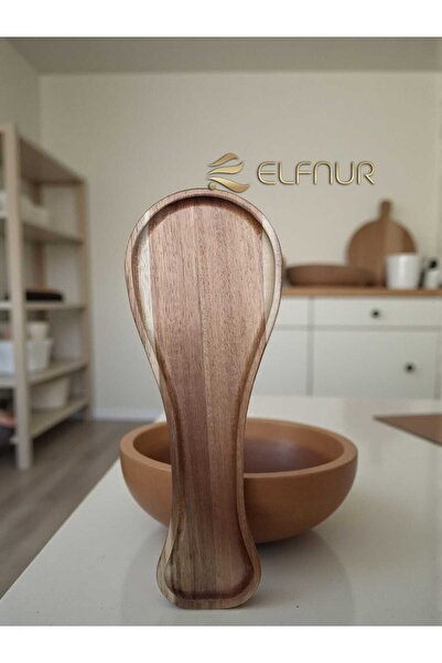 elfnur Akasya Tezgah Üstü Kirli Kaşık Altlığı Kirli Kaşıklık Kepçe Altlığı