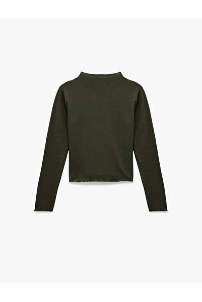 Koton X Sima Tarkan - Μπλούζα με μακρύ μανίκι από μείγμα μαλλί προβάτου ελαφριά ψηλός λαιμός